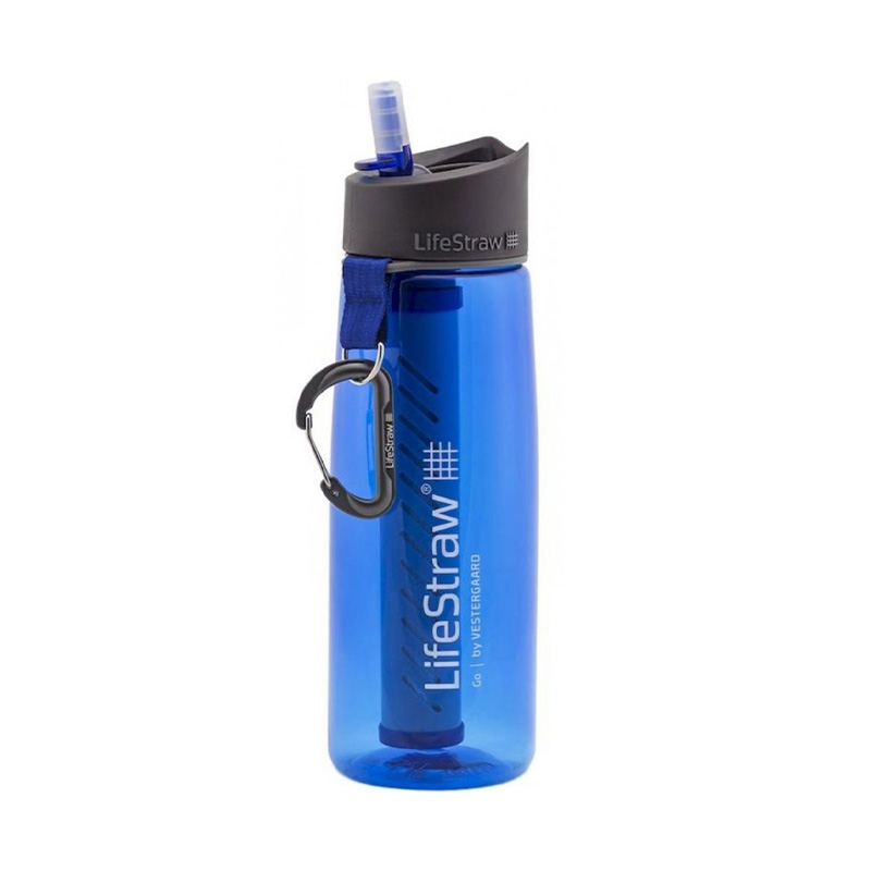 gourde filtrante lifestraw go royal blue 650ml