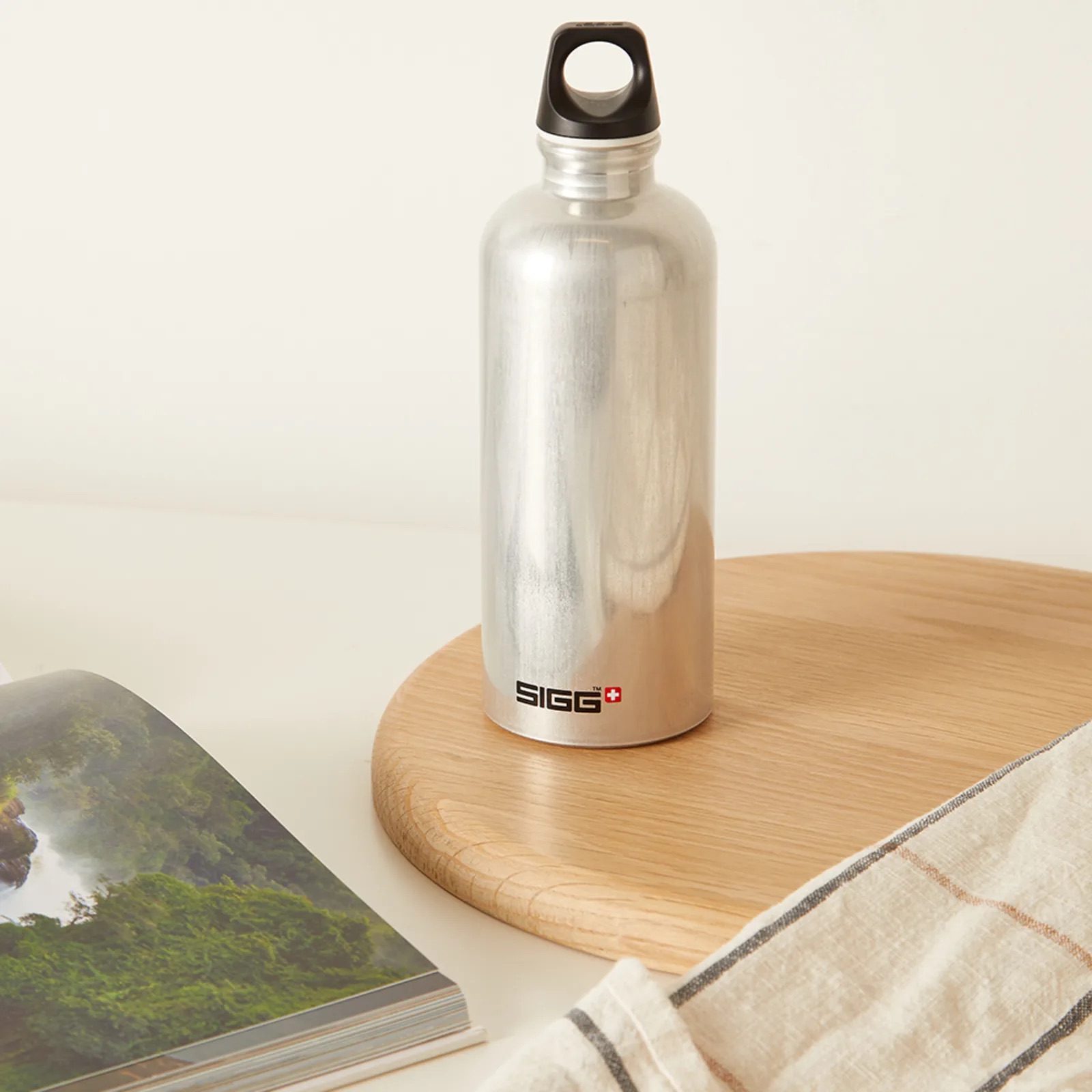 gourde sigg traveller 1 l aluminium brut