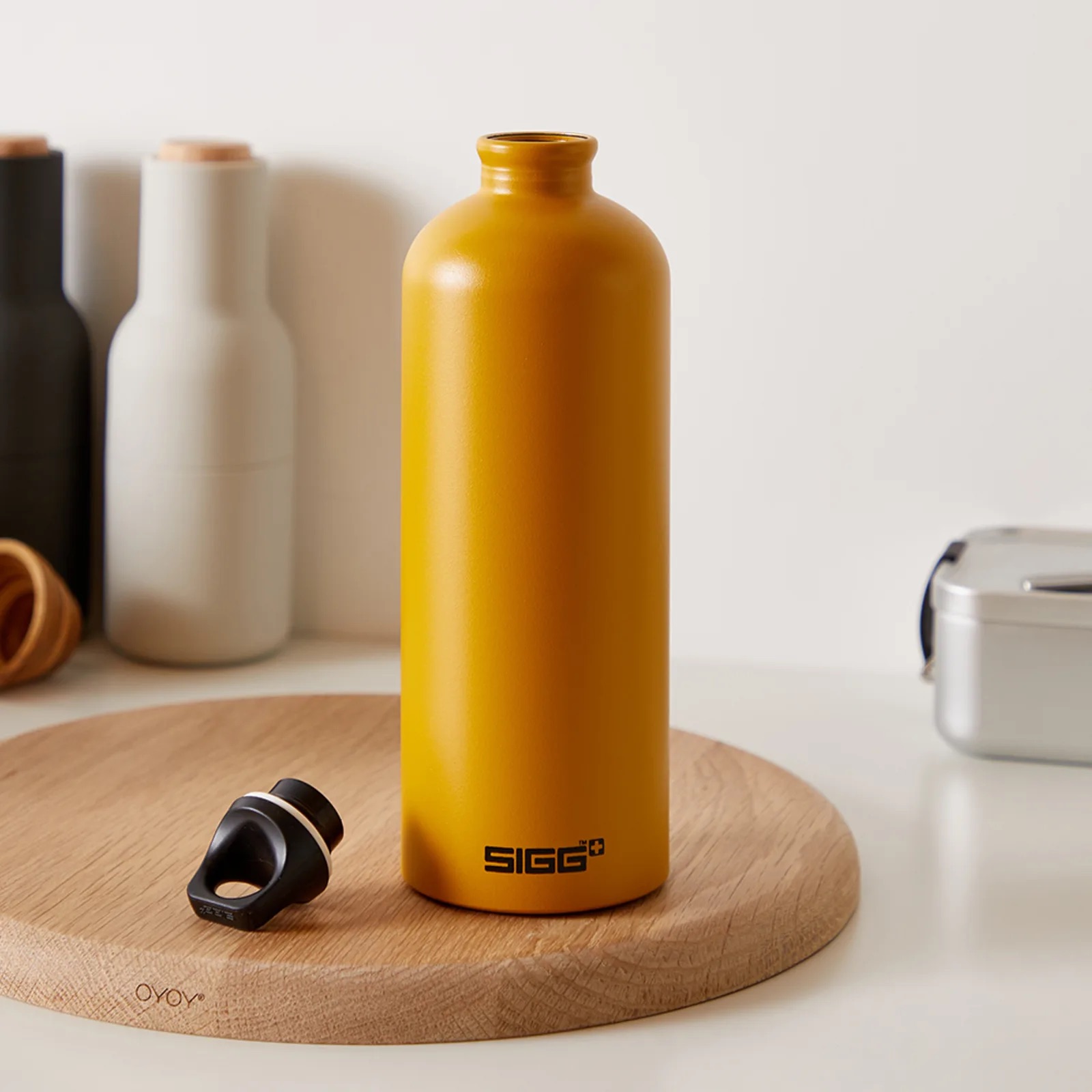 gourde sigg traveller 1 l jaune moutarde